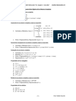 Álgebra de Los Números Complejos