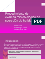 Procedimiento Del Examen Microbiológico de Secreción de Herida
