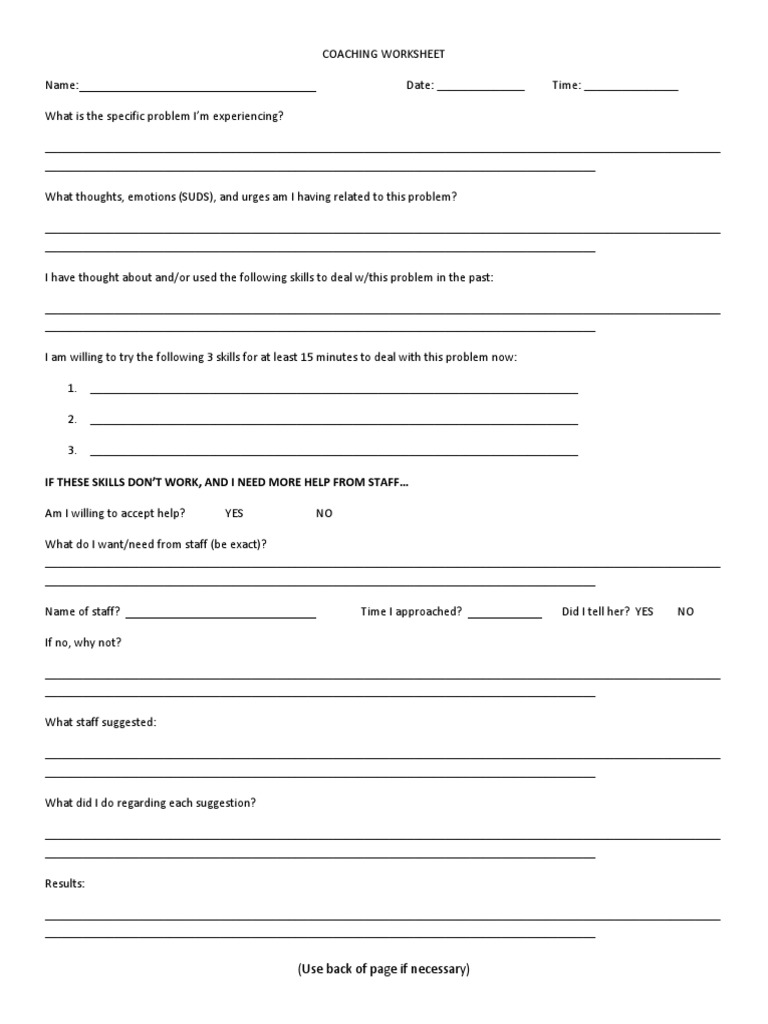 Free Printable Bpd Worksheets