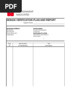 DVP&RTest Plan