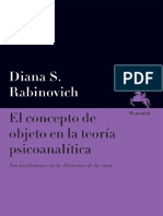 Rabinovich Diana S - El Concepto de Objeto en La Teoria Psicoanalitica