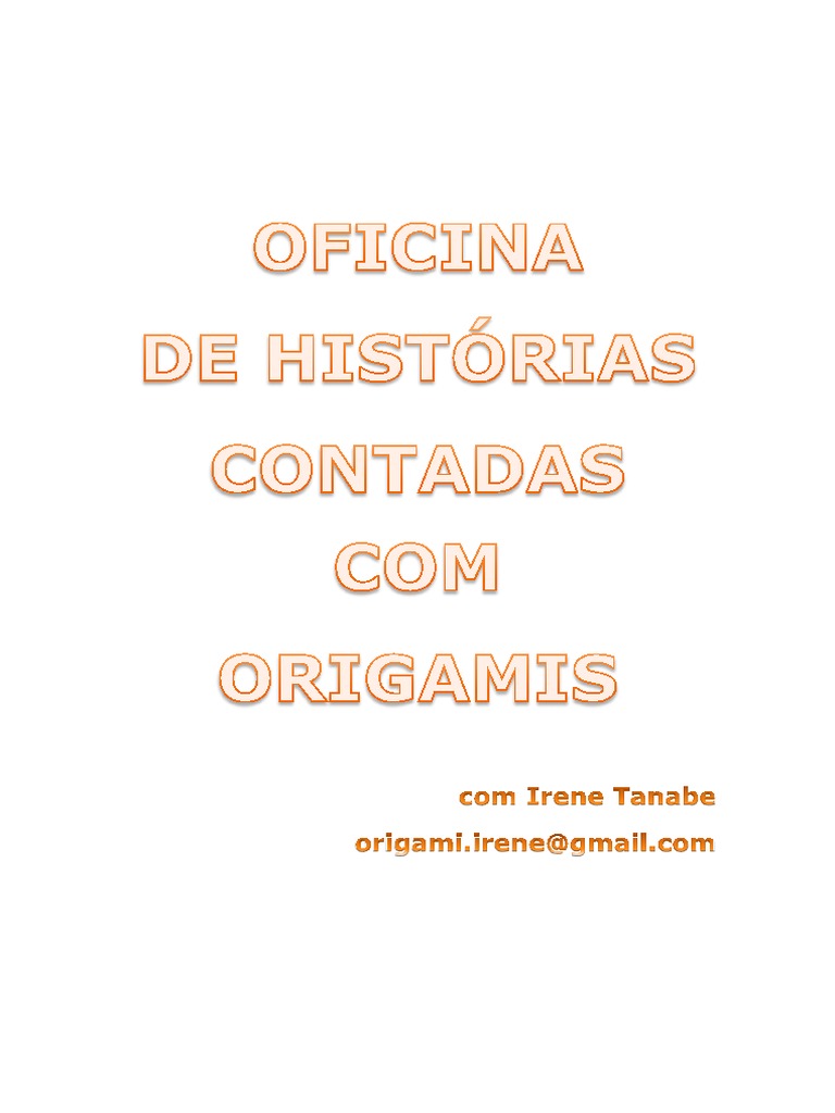 Apostila Historias Contadas Com Origamis 1 1pdf Origami