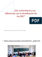 Acreditación Universitaria y Sus Diferencias Con La Acreditación