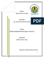 Planta de abastecimiento de agua en Tapachula