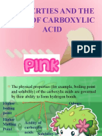 Properties and Uses of Carboxylic Acids