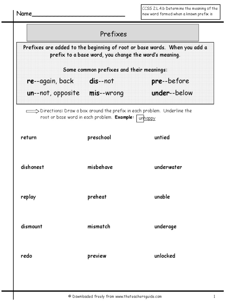 Prefixes PDF | PDF