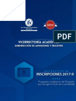 Instructivo Inscripciones Pregrado 2017 2