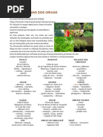 Folhas Dos Orixas