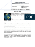 Ensayo Sobre El Planeta Tierra