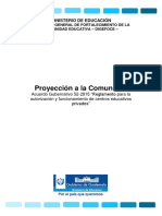 Artículo 14 Proyección A La Comunidad