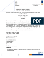 Informe de Laboratorio Carnicos - Cerdo - Pollo