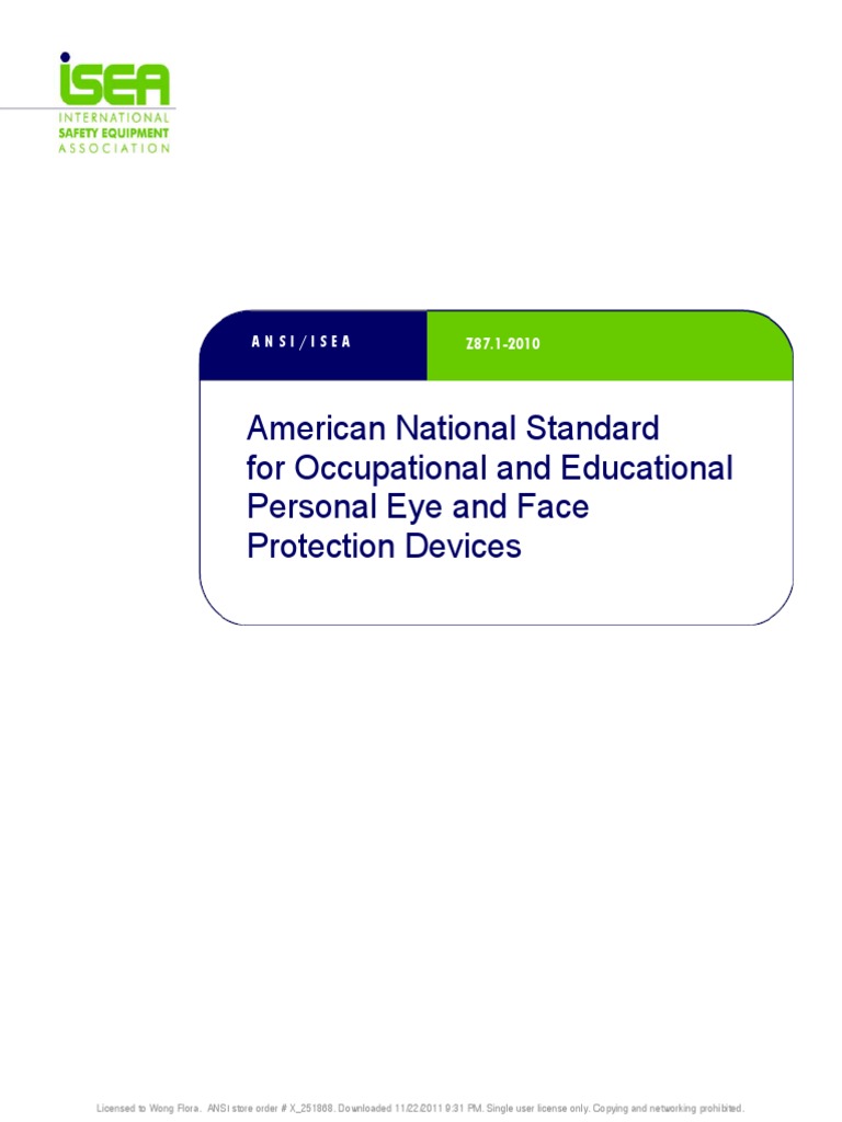 ANSI+ISEA+Z87.1-2010-____ | Lens (Optics) | Infrared ...