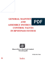 General Maintenance AND Assembly Instructions Control Valves in HP Bypass System