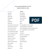 Práctica Uso Teclado en Excel