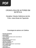 Cronologia de Autores Em Estetica