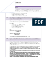 Year 1 Biology: Chapter 2 Revision: State The Cell Theory