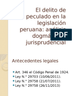 El Delito de Peculado en La Legislación Peruana