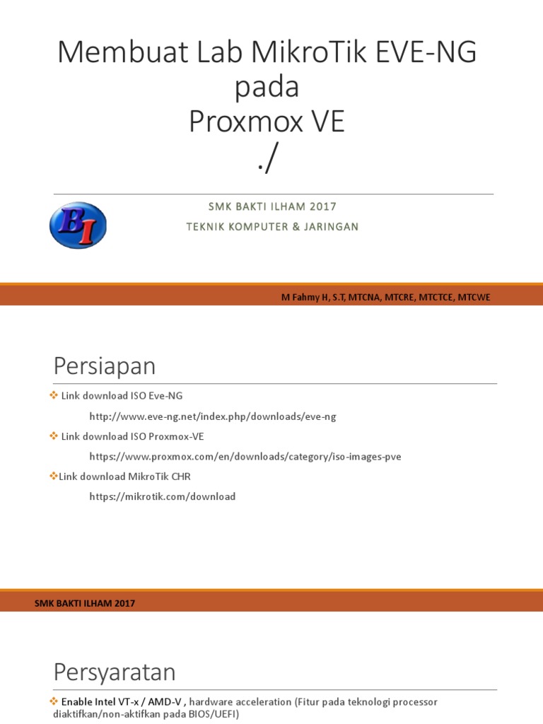 Membuat Lab Mikrotik Lab Eve Ng On Pdf