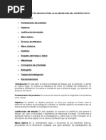 Guía de Conceptos Básicos Para La Elaboración Del Anteproyecto