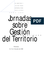 Nuevas Jornadas Sobre Gestion de Territorio 1999