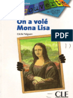 On A Volé Mona Lisa Niveau 3 Livre 3