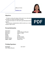 Judy Ann Resume