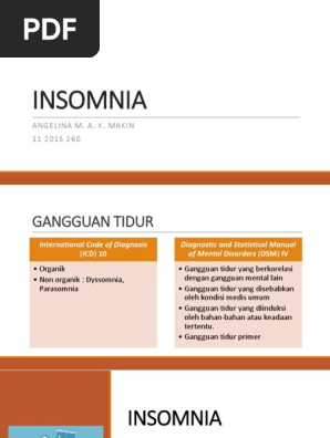 Insomnia Pdf