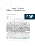 The Changing Cyclicality of Labor Force Participation: by Willem Van Zandweghe