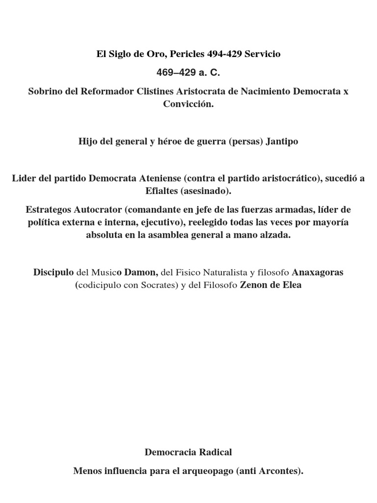 Pericles y el Auge de Atenas | PDF | Antigua Grecia | Antiguedad clasica