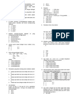 Soal Kelas XI Kimia