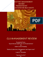 CLS MANAGEMENT REVIEW