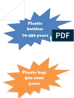 Plastic Bottles: 70-450 Years