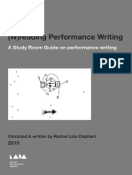 (W)reading Performance Writing