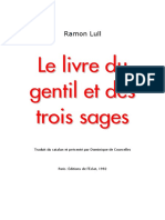 Ramon Lull - Le Livre Du Gentil Et Des Trois Sages PDF