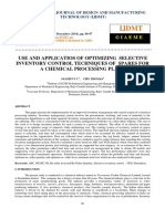 Use and Applicatios of Optimizing Selective Inventory Control Techniques of Spares For A Chemical Processing Plant-2