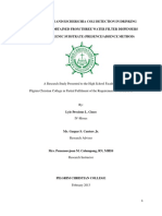 A Research Study Presented To The High School Faculty of Pilgrim Christian College in Partial Fulfilment of The Requirement in Research II