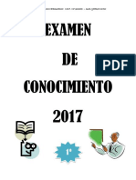 EXAMEN CONOCIMIENTO 1º