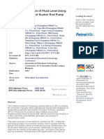 Real Time Calculation of Fluid Level Using Dynamometer Card