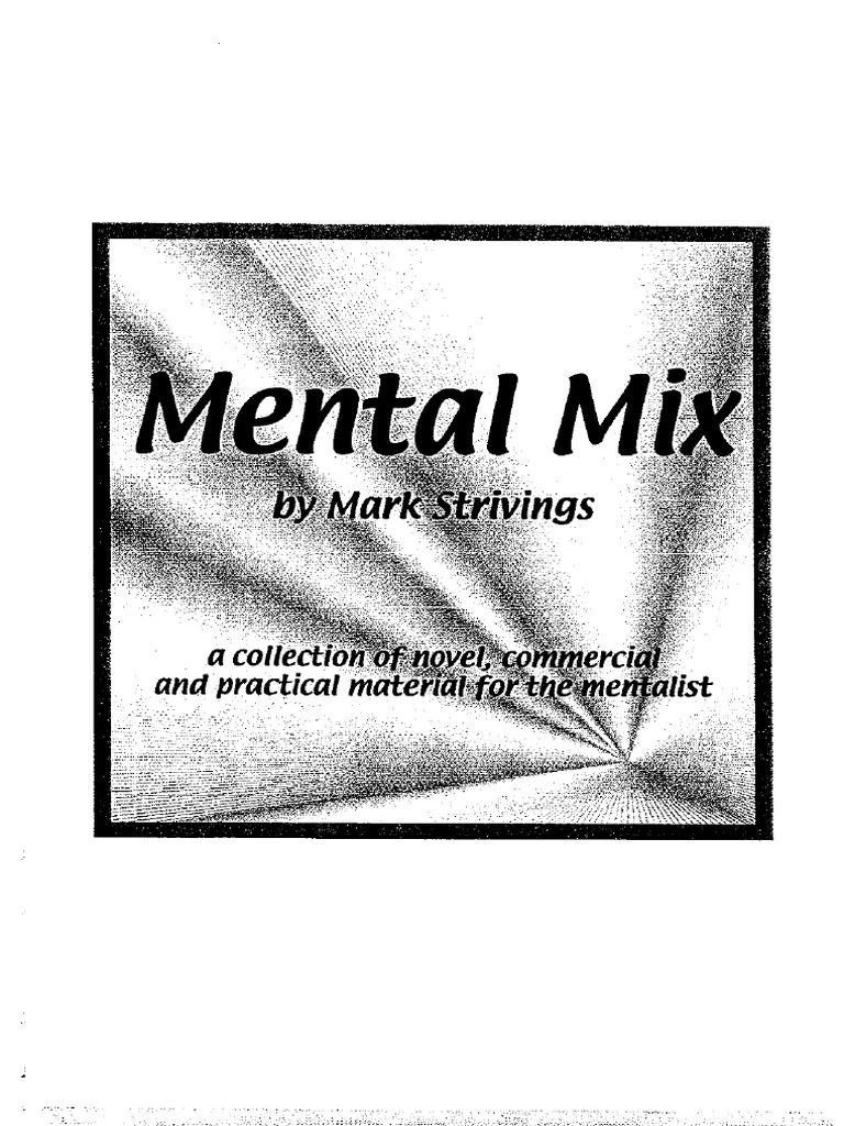 Mark Strivings Mental Mix Pdf Gambling Gaming