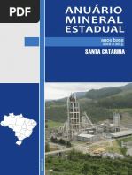 Anuário Mineral Estadual Santa Catarina Anos Base 2010 a 2013
