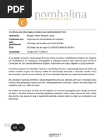 A Ciência Da Informação Criadora de Conhecimento - Vol. I (2009)