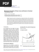 Mechanical Calculation of Power Lines