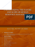 Understnding The Nature and Scope of Human Resource Management