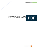 Experiencia Laboral Diego Cordova