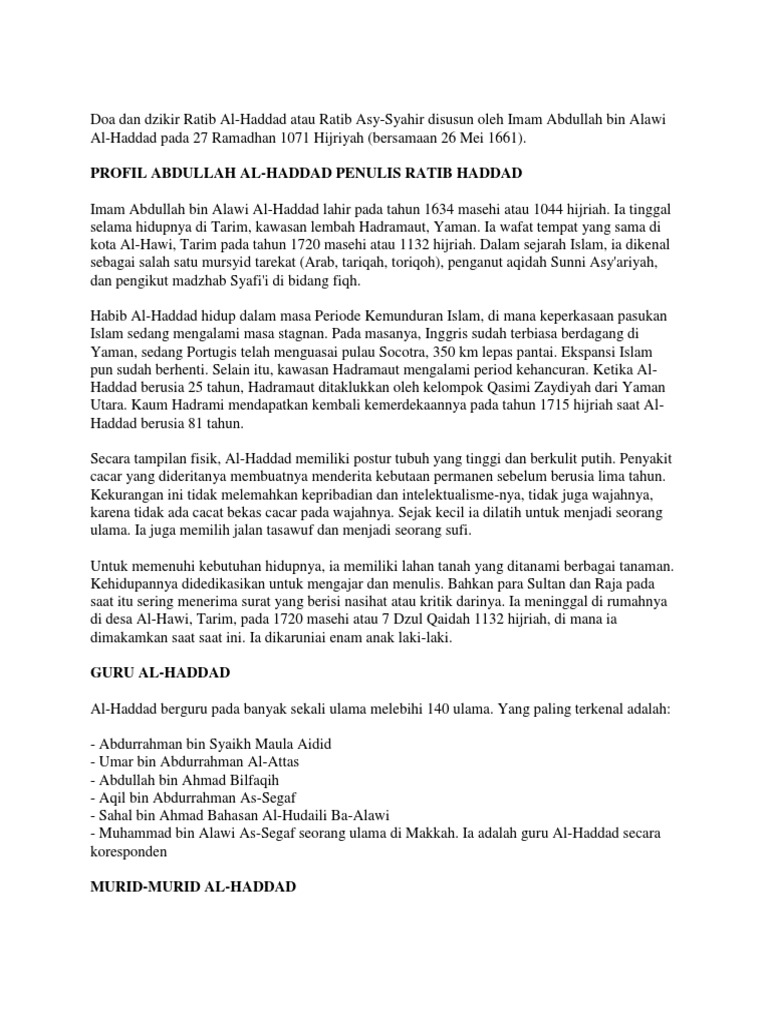 Doa Dan Dzikir Ratib Alhadaddocx