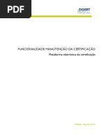 FUNCIONALIDADE MANUTENÇÃO CERTIFICAÇÃO