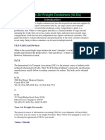 Guide to Air Freight Containers