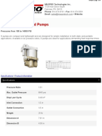 S60, S Series Liquid Pumps: Specifications