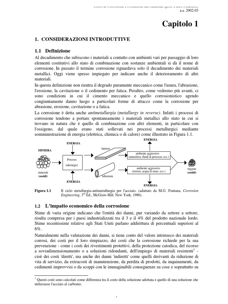 Corrosione e protezione dei materiali metallic pedeferri pdf online