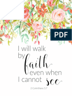 Walk by Faith Printable